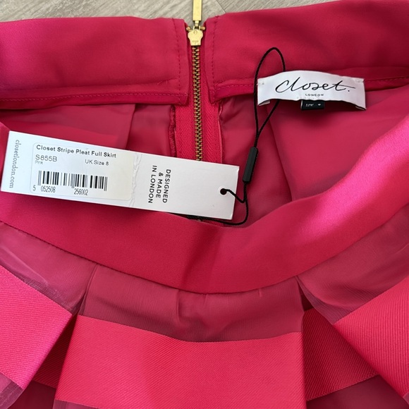 Asos closet London stipe mesh organza full midi skirt - Picture 4 of 10